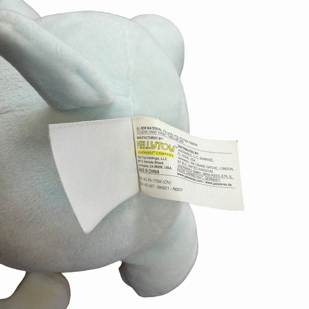 Squishmallows Kellytoy Demir Pastel Blue Rainbow‎ Dog 7